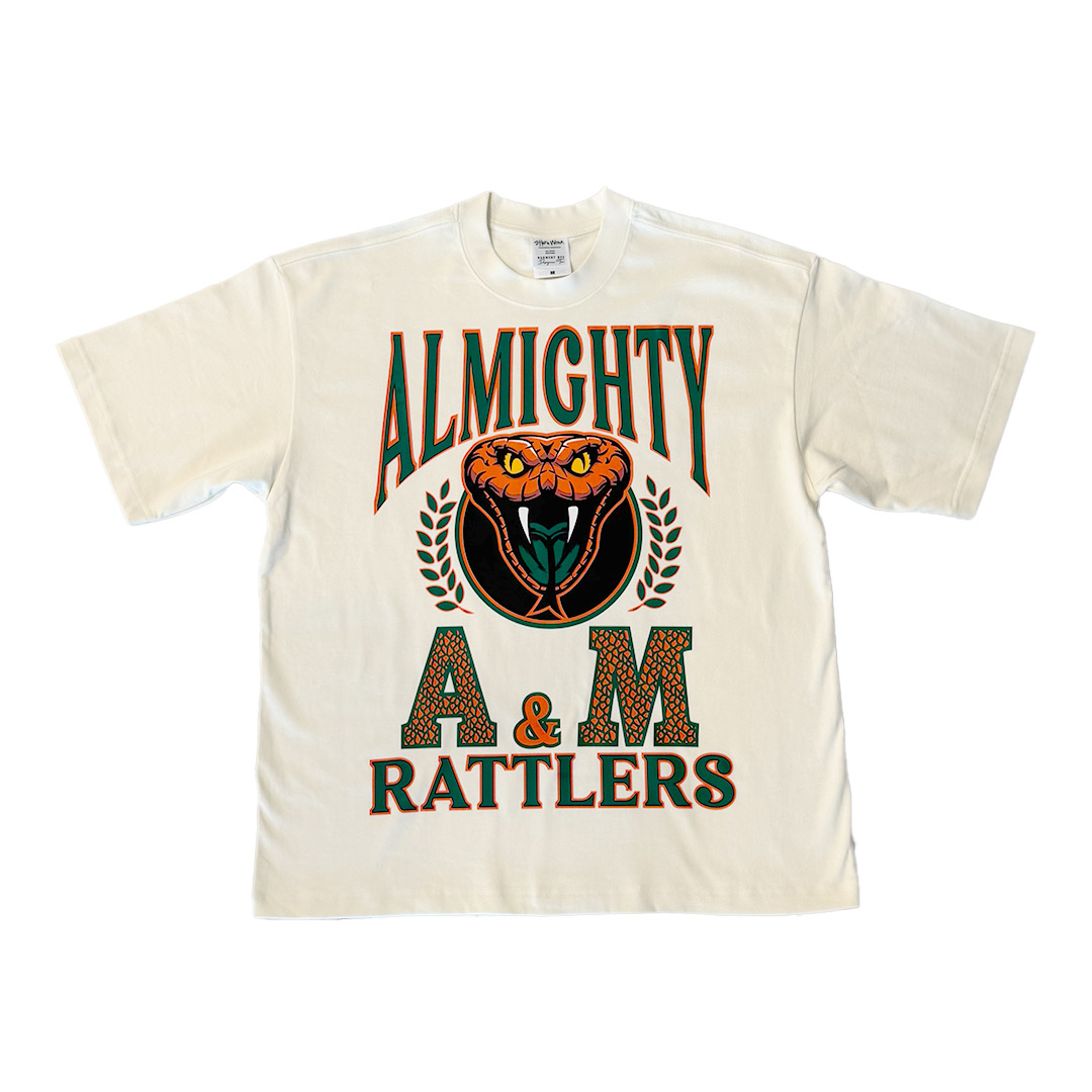 Almighty A&M Rattlers Tee (Cream)